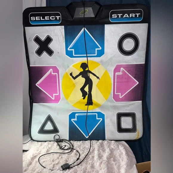 Intec Dance Mat for PlayStation & PS2 – Easy Connect DDR Pad for PlayStation 2
